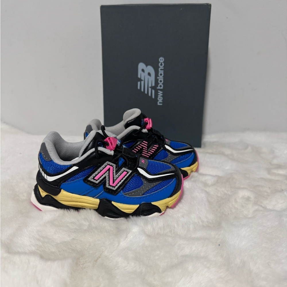 New Balance Kids' Blue and Yellow Sneakers